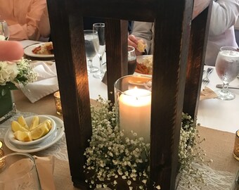 Rustic Style Wood Lantern