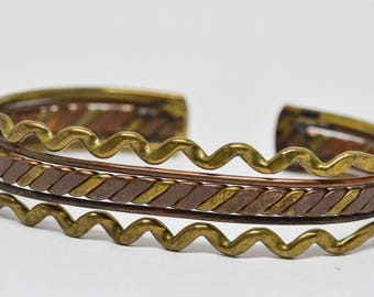 Charming bronze Ornate Cuff Bracelet