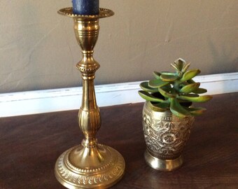 Solid Brass Candlestick~ Vintage Brass Candleholder