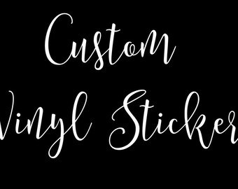 Custom Vinyl Decal stickers, Monogram stickers, decals, Logo stickers. custom car decal