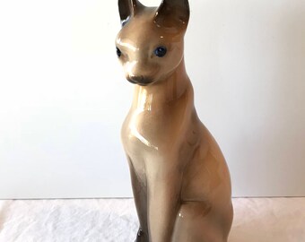 Vintage Siamese cat figurine