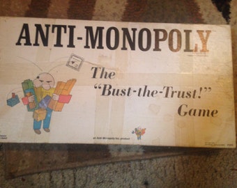 Vintage Anti-monopoly board game from 1973