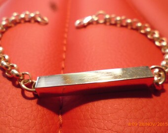 Bar bracelet sterling silver