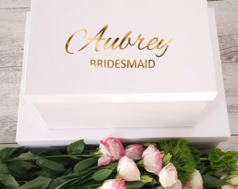 Gift Box Decal/Sticker ONLY - Choose Audrey or Charlotte Style