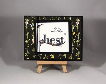 Floral you're the Best greeting card