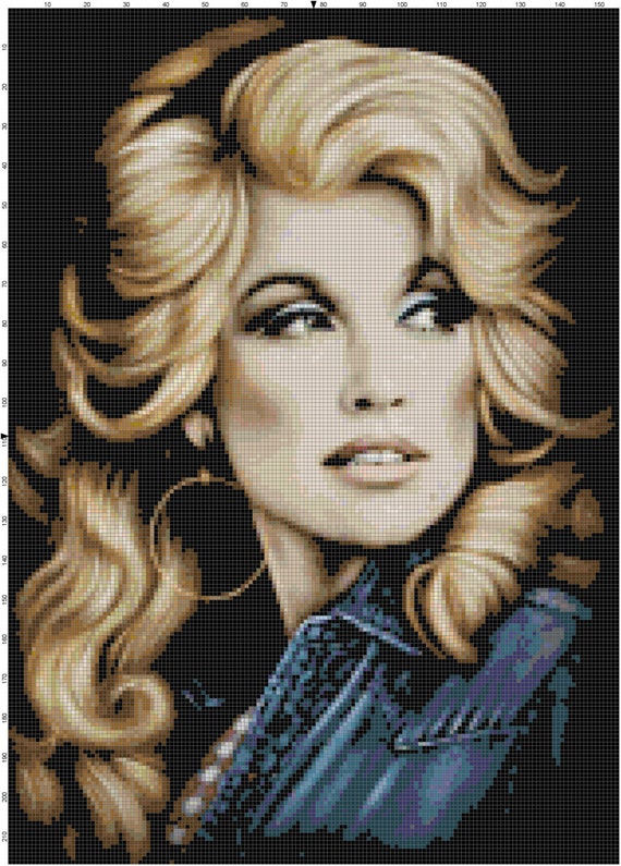 Dolly Parton Cross Stitch Pattern Kits & How To Craft Supplies & Tools