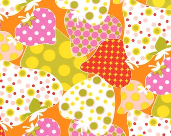 Alexander Henry - Very Berry in Orange - Vintage Retro 60's 70's Mod Abstract Psychedelic - Out Of Print OOP VHTF Remnant