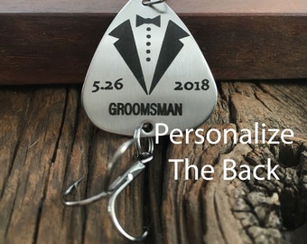 Groomsman Gift Personalized Groomsman Fishing Lure Gift Wedding Gift For The Groomsman Fishing Lure Gift for The Fisherman Gift Groomsman
