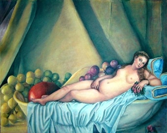 The Titian Venus OIL on Canvas 24x30"
