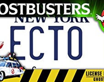 GHOSTBUSTERS - ECTO 1 - liscence plate replica