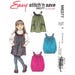 Toddler Girls Sleeveless Pullover Jumper Dress 2 to 8 Sewing Pattern McCalls M6377