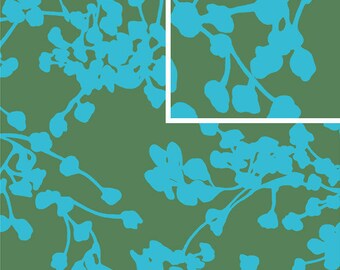 BELLE Amy Butler Fabric -1 Yard Coriander Seagreen-yard cut, yardage available BTY