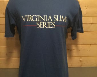 Vintage 1980’s Virginia Slims Series 50/50 T-Shirt Great Made in USA