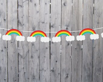 Rainbow Garland, Rainbow Banner, Rainbow Sign, Rainbow Birthday, Rainbow Party, Rainbow Decorations, Rainbow Baby Shower