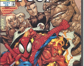 Fantastic Four #9 (1998) - Human Torch & Spider-Man together again - plus the Thing, Mr. Fantastic, Invisible Woman - VF/NM - Marvel Comcs