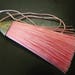 80MM Pearl Pink Polyester Tassels Pendant With Silver Alloy Tibetan Cap Finding - Premium Large Pink Pendant Tassels - 1 Per Order