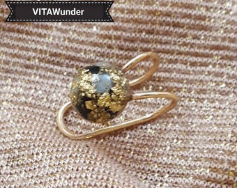 Orgonit® Ohrklemme VITAWunder, Ear Cuff Cartilage Earring, Fake Piercing, Unikat, silberne und goldene Ausführung
