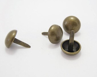 20mm domed bag feet, purse feet, feet for bags, silver, antique brass and gun metal colours
