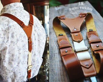 SALE! Personalized leather suspenders Mens leather suspenders Wedding suspenders Mens braces Boyfriend gift Groomsmen gift Valentines day