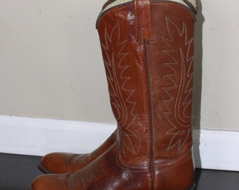 vintage dan post cowboy boots womens size 8