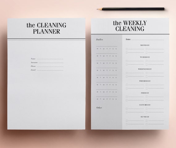 daily weekly monthly cleaning checklist