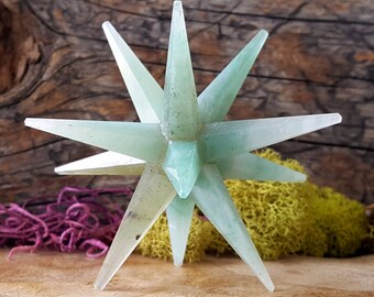 Large Green Aventurine Crystal Merkaba Star - 651