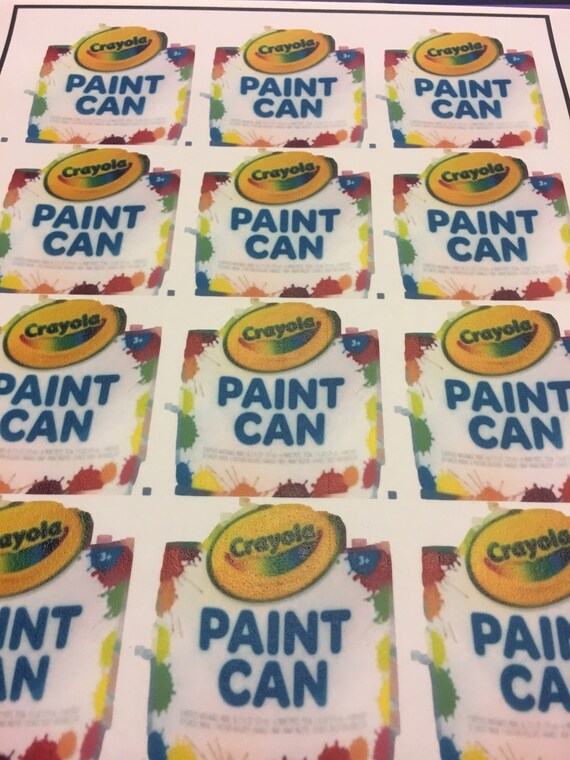 Edible Paint Can Image for Candy Apples