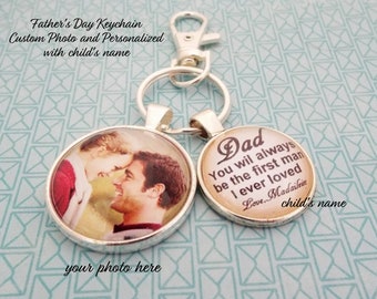 Father's Day Gift from Daughter, Daughter Gift Father's Day, Custom Photo Key chain, Key chain for Dad, Dad Gift, Father's Day Key chain