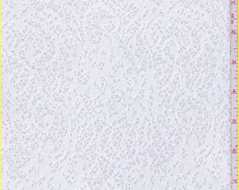 White Pointelle Sweater Knit, Fabric By The Yard