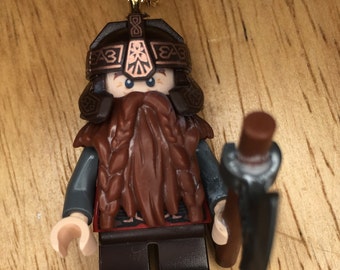Gimli Mini-Fig Necklace with Axe