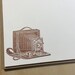 vintage inspired flat note cards and envelopes, stationery set, vintage camera, set of 10