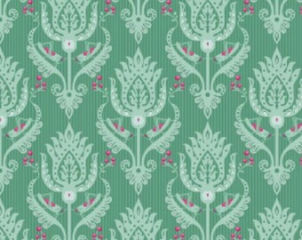 Primavera Damask Teal - Patty Young - Riley Blake Designs 100% Quilters Cotton Available in Yards, Half Yards and Fat Quarters