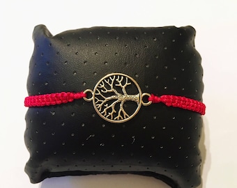 Woven macrame bracelet