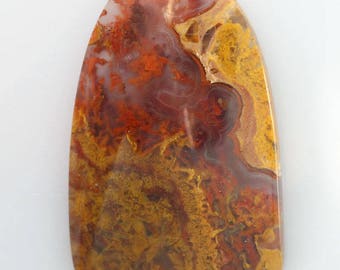 Hand Cut Cathedral Plume Cabochon
