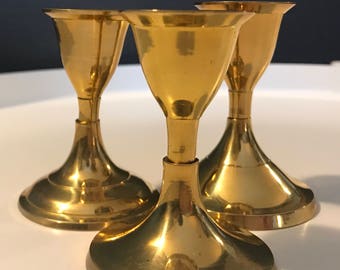 Solid Brass Candle Holders