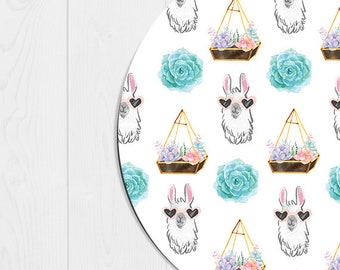 Mouse Pad Llama Mousepad Cactus Mouse Pad Office Decor Office Desk Accessories Office Supplies Fun Desk Accessories Cubicle Decor Mint Cute