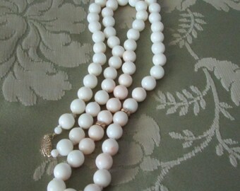Angel skin necklace 14 k gold clasp.