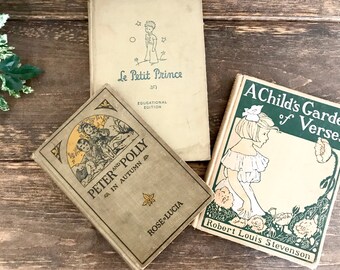 Vintage Children's Books / Vintage Book Stack