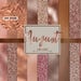 August Crush- 24 Rose Gold Textures- Rose Gold Digital Paper - Rose Gold Textures, Glitter, Gold Foil, Metallic, rose gold digital papers,