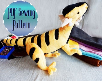 Dinosaur Dracorex Hogwartsia plush pattern stuffed animal sewing PDF