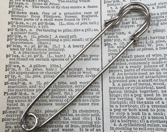 Blanket Pin - 4" horse pin - kilt pin - large safety pin - silver pin- safetypin - horse blanket pin - large safety pin - safety pin