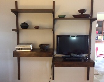 Danish Noral Olson Kopenhavn wall unit shelving