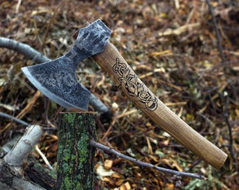 Hand forged Viking Age Baltic/Slavic Axe, hand crafted axe, handmade axe, carpenter's axe, Carpenter's Hatchet