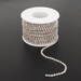 3 MM 10Yard AB Crystal Rhinestone Trim Close Cup Chain Bulk for Craft Jewelry Making
