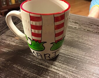 Custom Name Christmas Elf Mug