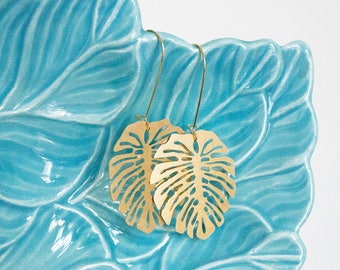 Monstera leaf earrings | ATL-E-200