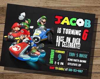 Mario Kart Invitations 7