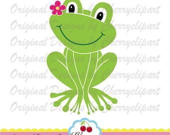 SVG,Dxf cut design,Frog with flower svg,Frog svg dxf, Easter SVG Silhouette Cut Files, Cricut Cut Files EAS20