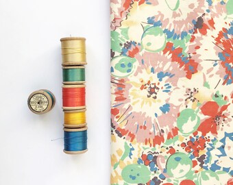 1 metre Vintage Fabric Collier Campbell Fabric - Honesty 1980