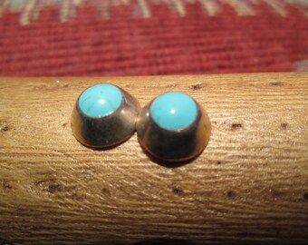 Turquoise and Sterling Post Earrings